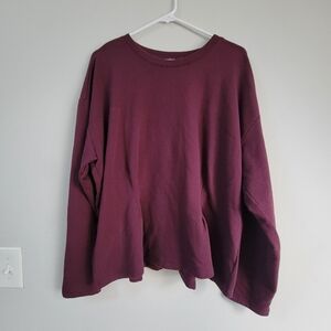 Torrid Super Soft Fleece Corset Sweater Fleece Women Size 1 (10-12) Leisure Cozy